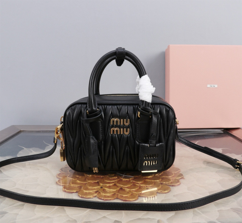 MIU MIU Arcadie Matelassé  Nappa Leather Bag
