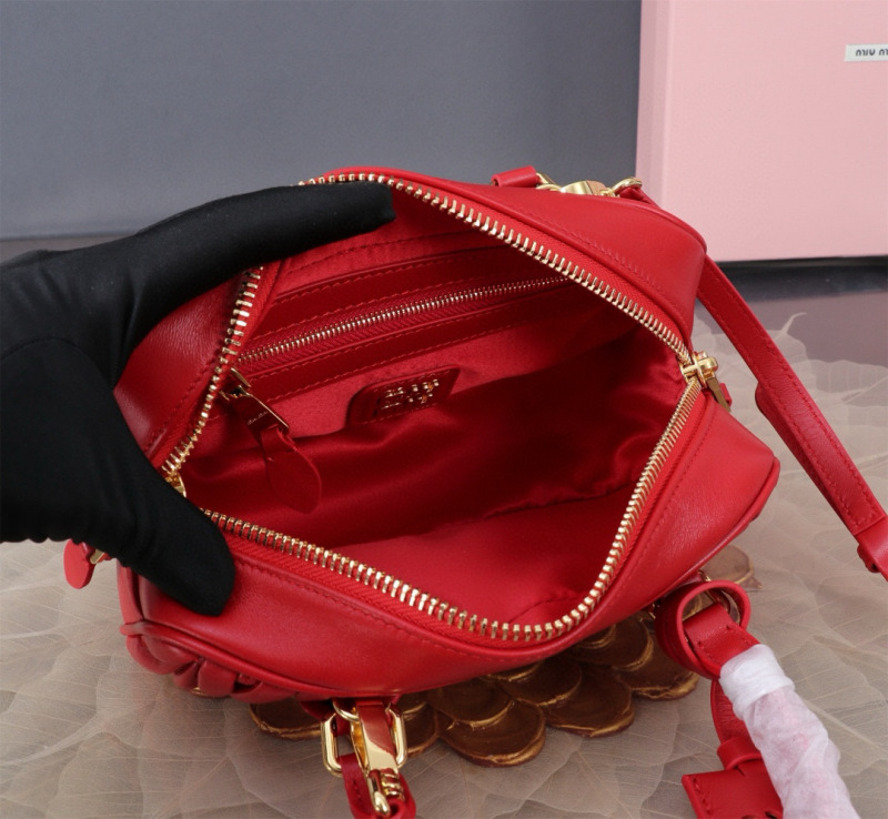 MIU MIU Arcadie Matelassé Nappa Leather Bag