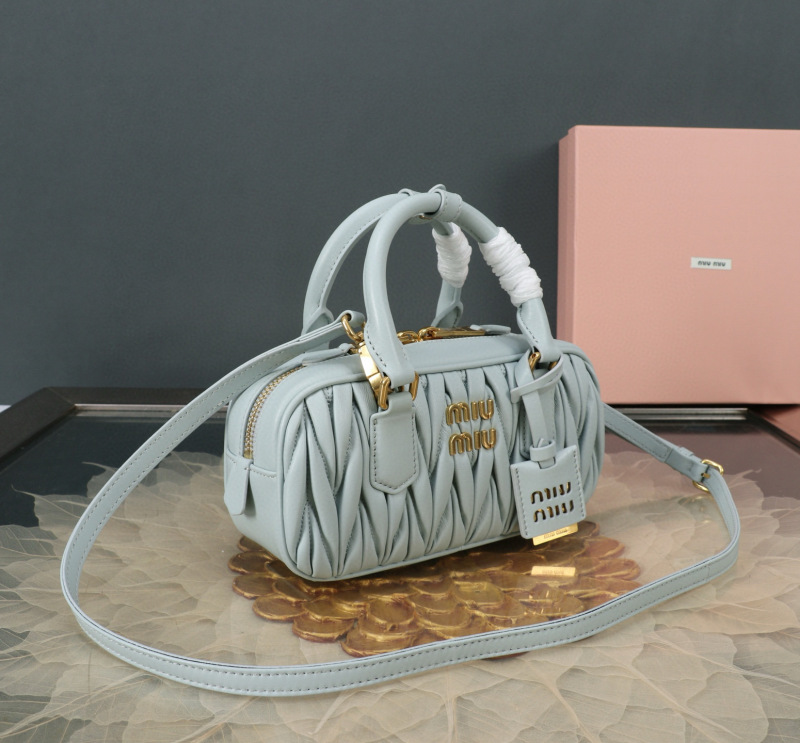 MIU MIU Arcadie Matelassé Nappa Leather Bag