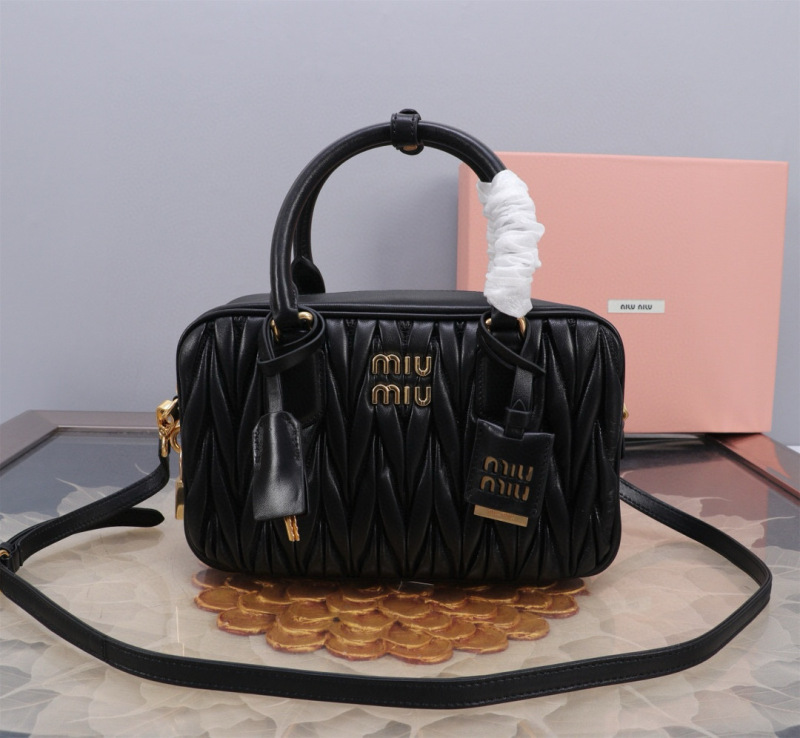 MIU MIU Arcadie Matelassé  Nappa Leather Bag