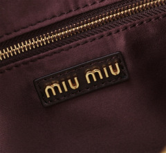 MIU MIU Arcadie Matelassé  Nappa Leather Bag