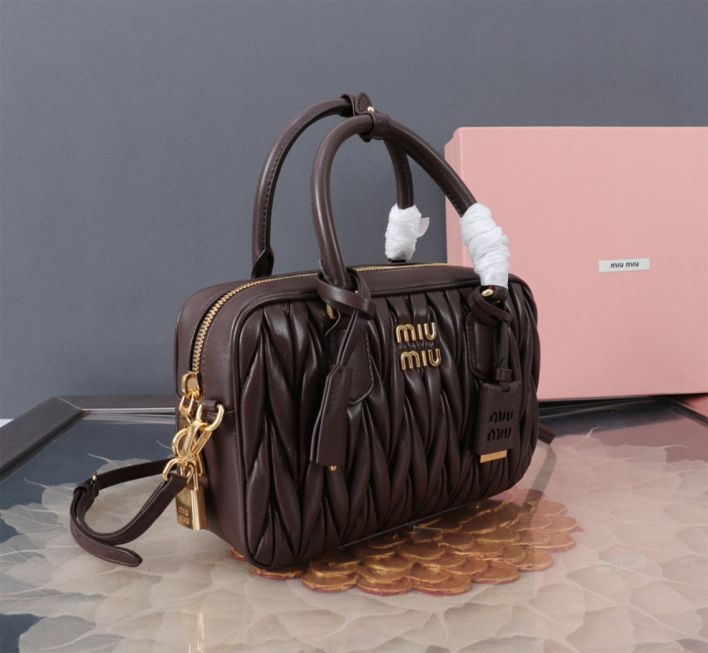 MIU MIU Arcadie Matelassé  Nappa Leather Bag