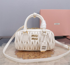 MIU MIU Arcadie Matelassé Nappa Leather Bag