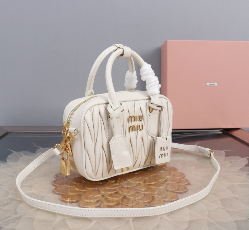 MIU MIU Arcadie Matelassé  Nappa Leather Bag