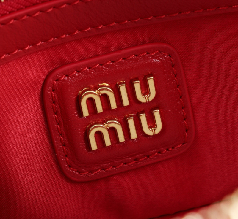 MIU MIU Arcadie Matelassé Nappa Leather Bag