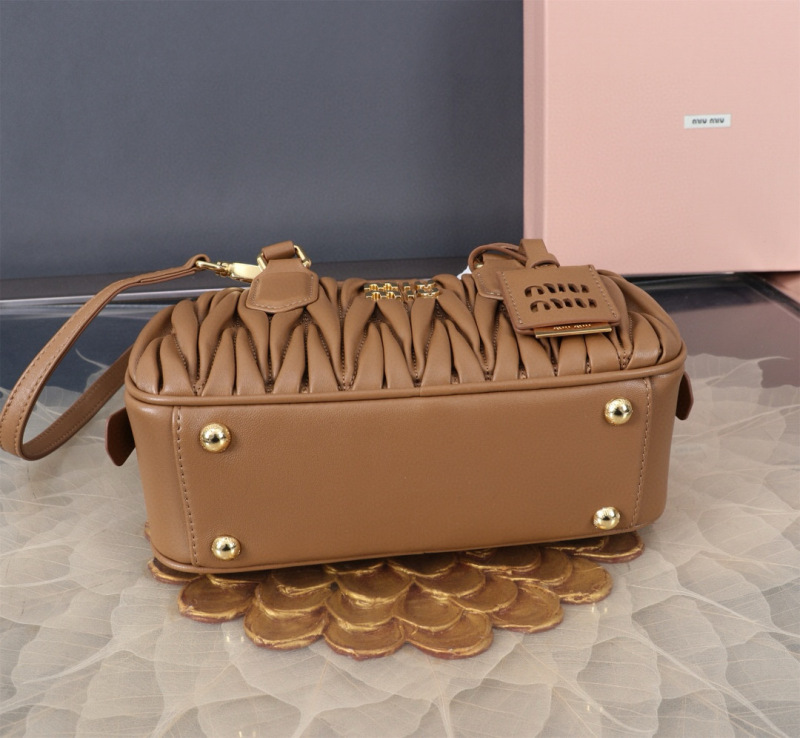 MIU MIU Arcadie Matelassé Nappa Leather Bag