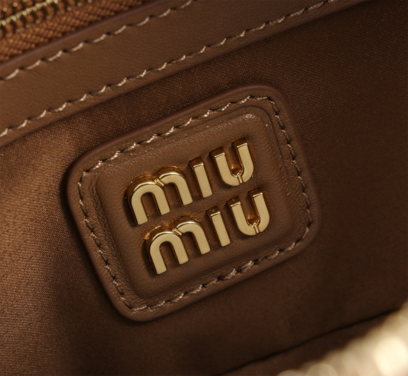 MIU MIU Arcadie Matelassé Nappa Leather Bag