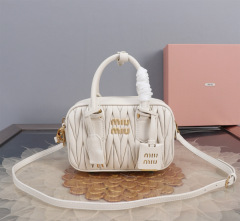 MIU MIU Arcadie Matelassé  Nappa Leather Bag