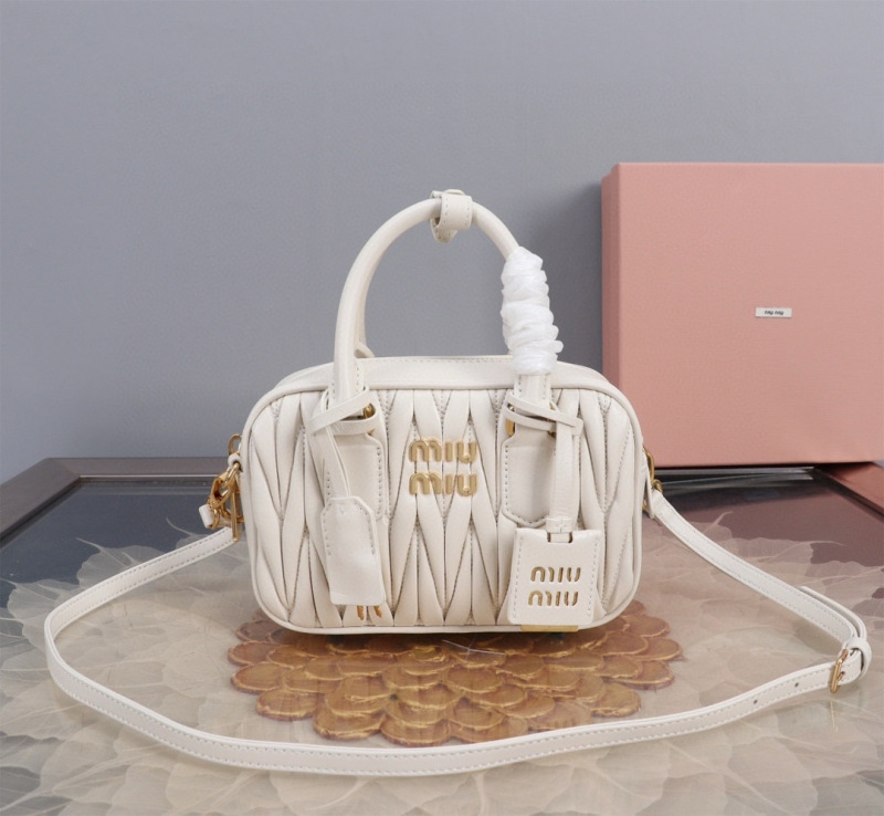 MIU MIU Arcadie Matelassé  Nappa Leather Bag