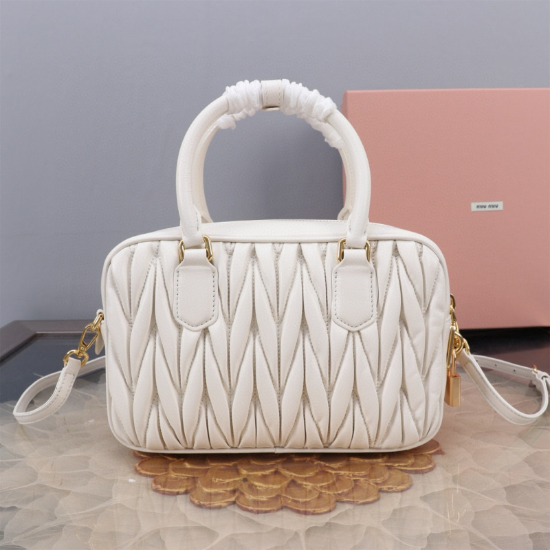 MIU MIU Arcadie Matelassé  Nappa Leather Bag