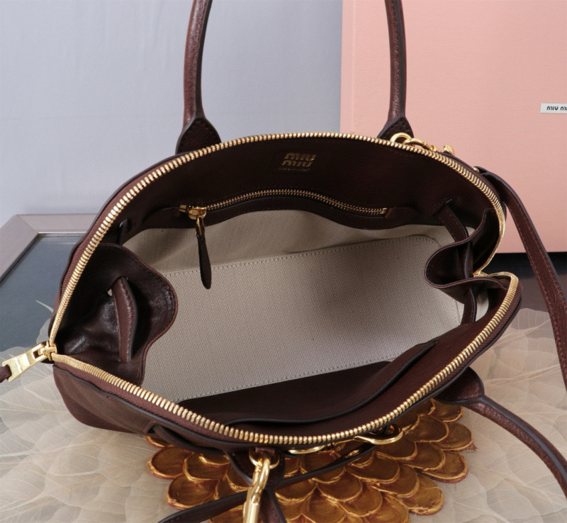 MIU MIU Aventure Nappa Leather Top-handle Bag