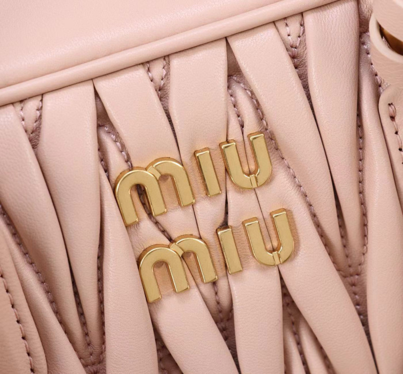MIU MIU Arcadie Matelassé  Nappa Leather Bag