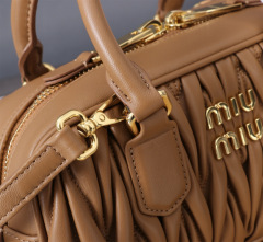 MIU MIU Arcadie Matelassé Nappa Leather Bag