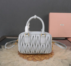MIU MIU Arcadie Matelassé  Nappa Leather Bag