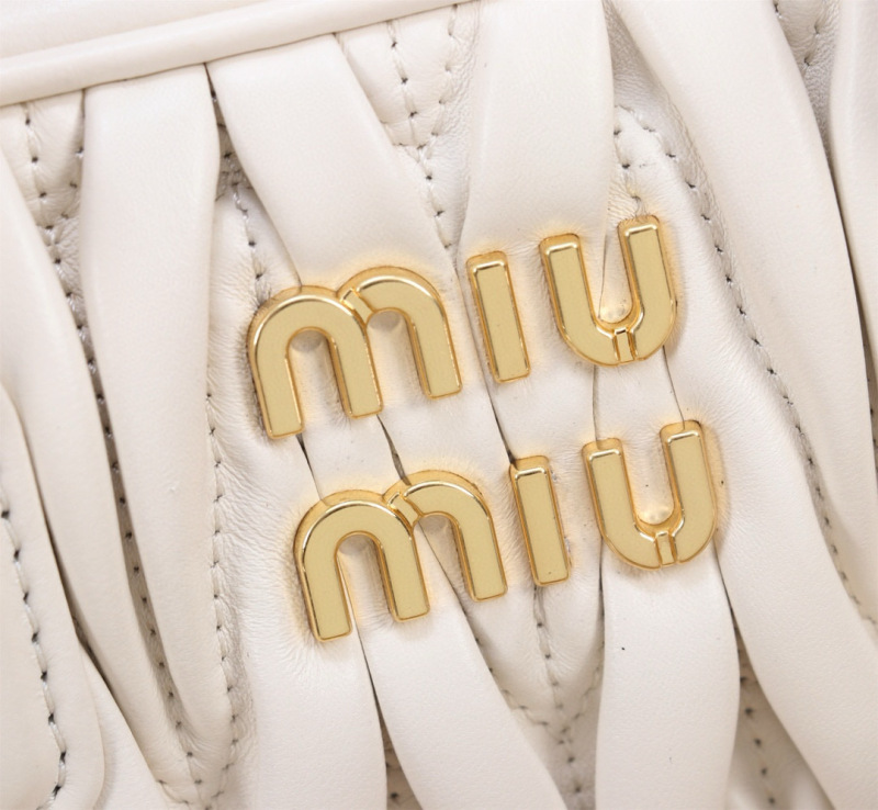 MIU MIU Arcadie Matelassé Nappa Leather Bag