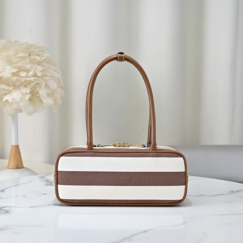 MIU MIU Beau Canvas and Leather bag