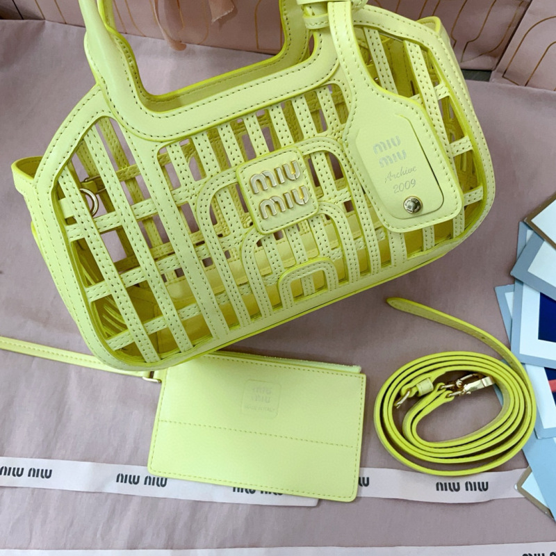 MIU MIU Leather Basket