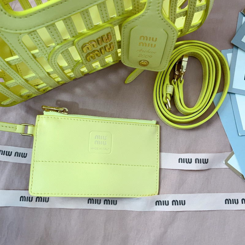 MIU MIU Leather Basket