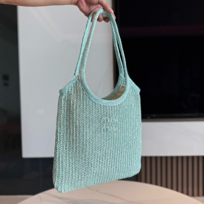 MIU MIU IVY Sequin Mesh Bag
