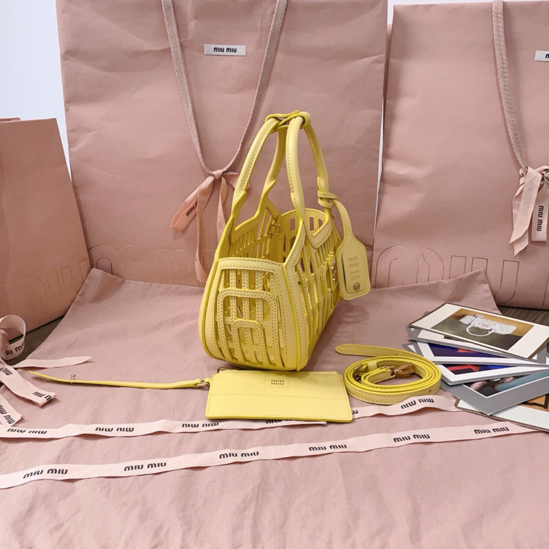 MIU MIU Leather Basket