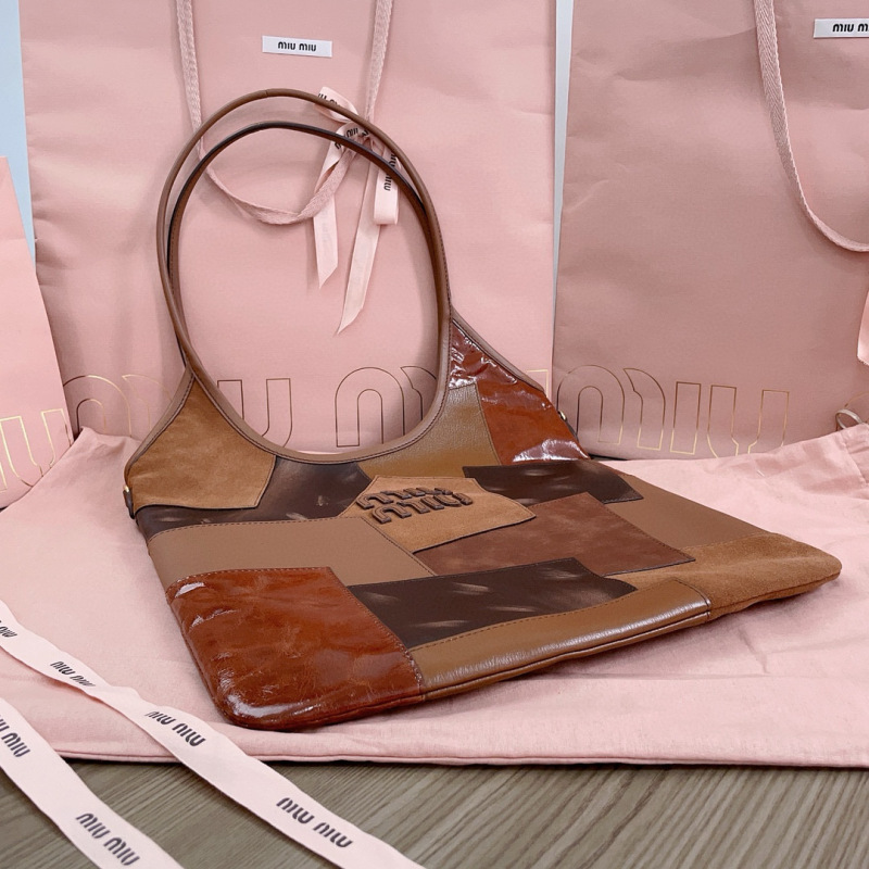 MIU MIU Ivy Leather Patchwork Bag