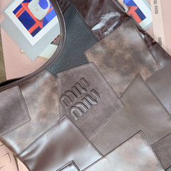 MIU MIU Ivy Leather Patchwork Bag