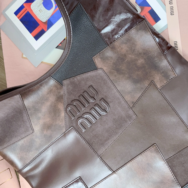 MIU MIU Ivy Leather Patchwork Bag