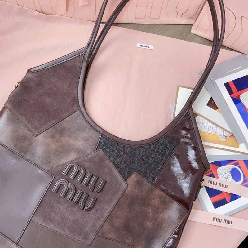 MIU MIU Ivy Leather Patchwork Bag