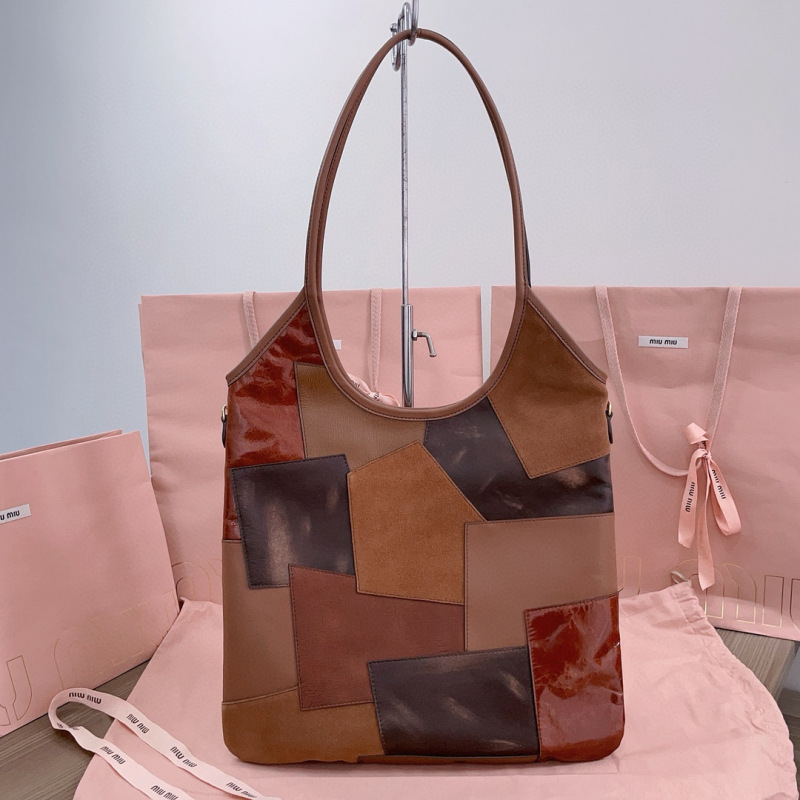 MIU MIU Ivy Leather Patchwork Bag