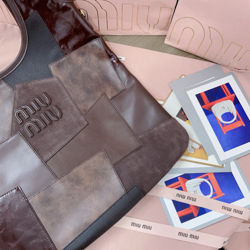 MIU MIU Ivy Leather Patchwork Bag