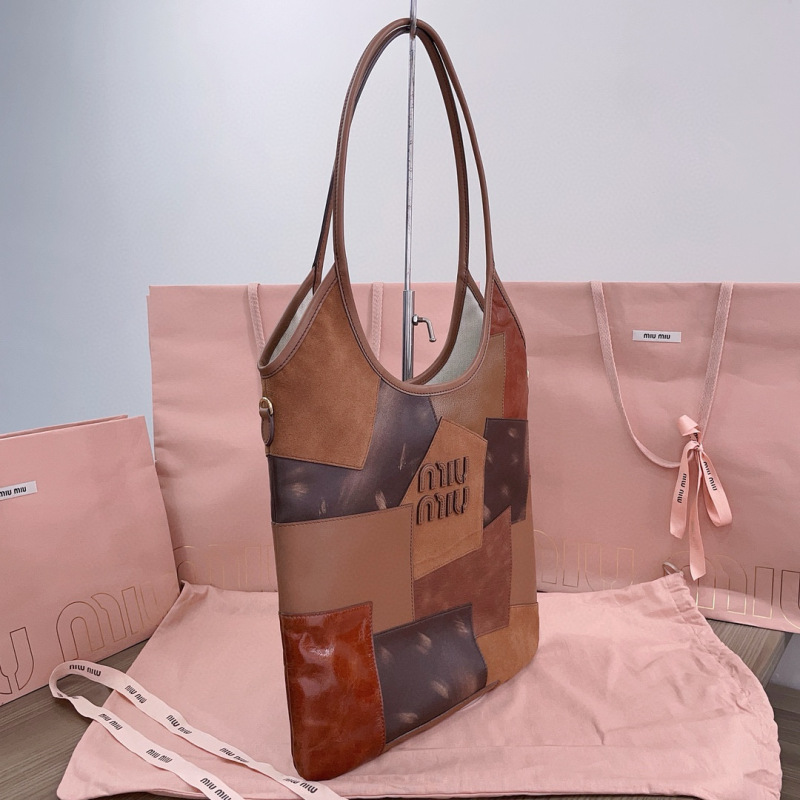 MIU MIU Ivy Leather Patchwork Bag