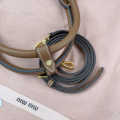 MIU MIU Ivy Canvas And Leather Tote Bag