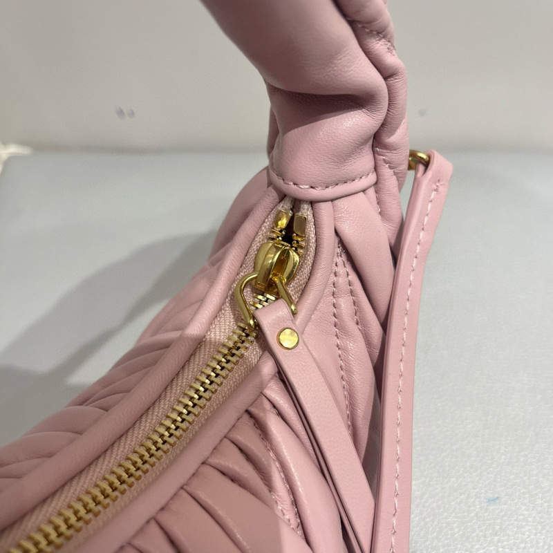 MIU MIU Wander Matelassé Nappa Leather Hobo Bag