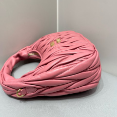 MIU MIU Wander Matelassé Nappa Leather Hobo Bag
