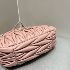 MIU MIU Wander Matelassé Nappa Leather Hobo Bag