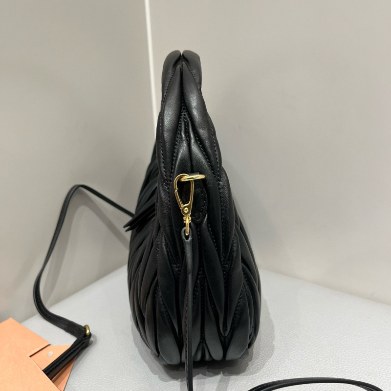 MIU MIU Wander Matelassé Nappa Leather Hobo Bag