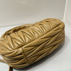 MIU MIU Wander Matelassé Nappa Leather Hobo Bag