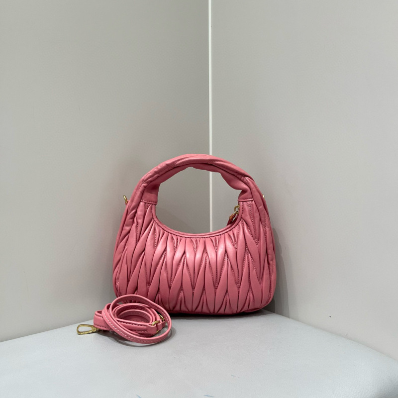 MIU MIU Wander Matelassé Nappa Leather Hobo Bag