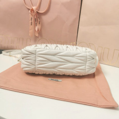 MIU MIU Wander Matelassé Nappa Leather Hobo Bag