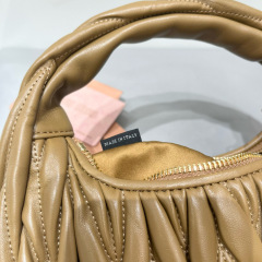 MIU MIU Wander Matelassé Nappa Leather Hobo Bag