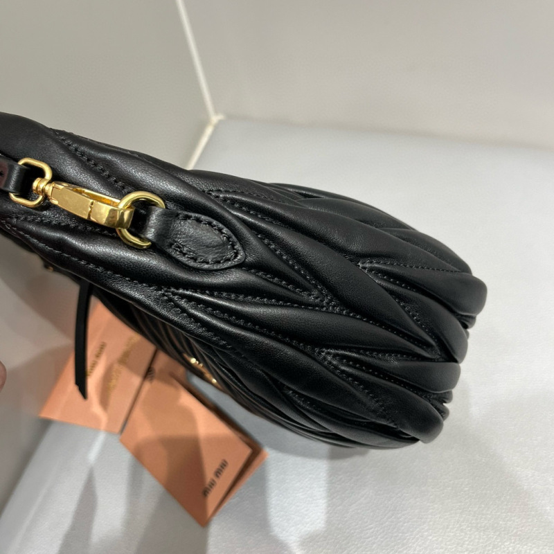 MIU MIU Wander Matelassé Nappa Leather Hobo Bag