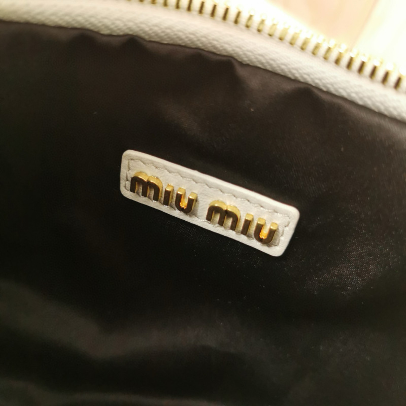 MIU MIU Wander Matelassé Nappa Leather Hobo Bag