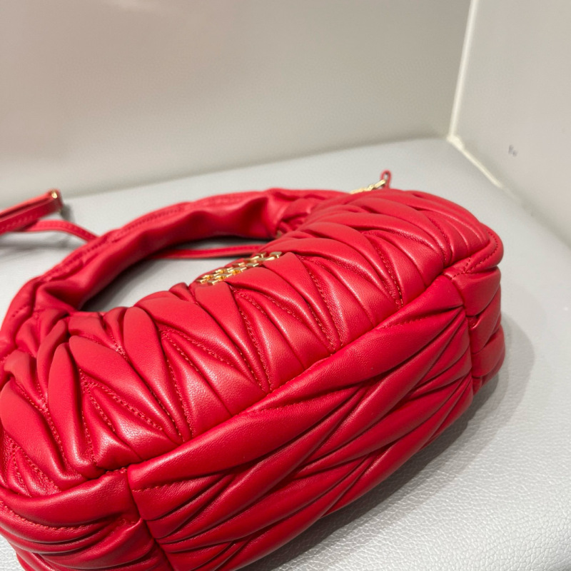 MIU MIU Wander Matelassé Nappa Leather Hobo Bag