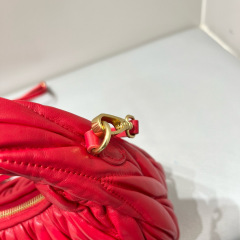 MIU MIU Wander Matelassé Nappa Leather Hobo Bag