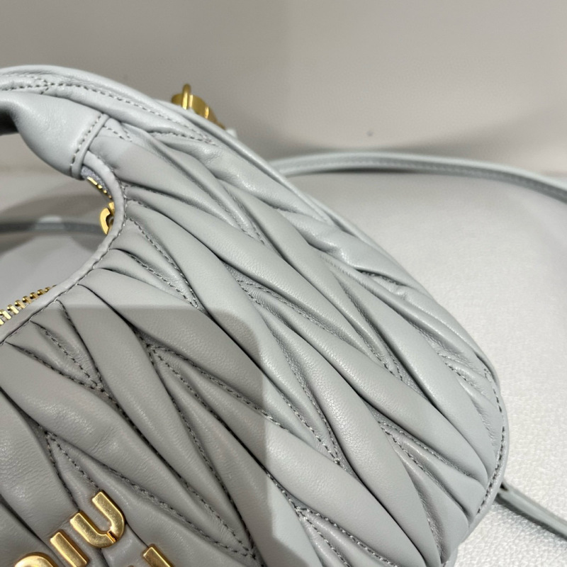 MIU MIU Wander Matelassé Nappa Leather Hobo Bag