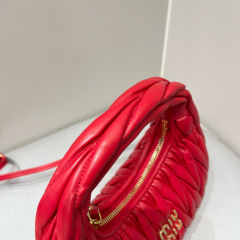 MIU MIU Wander Matelassé Nappa Leather Hobo Bag