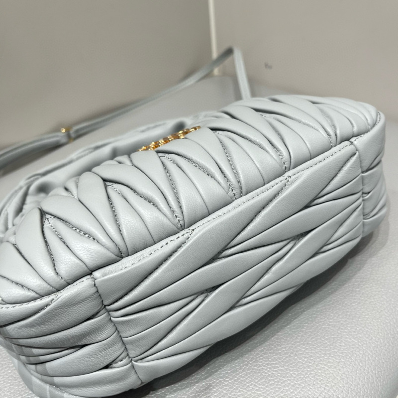 MIU MIU Wander Matelassé Nappa Leather Hobo Bag