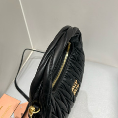 MIU MIU Wander Matelassé Nappa Leather Hobo Bag