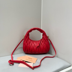 MIU MIU Wander Matelassé Nappa Leather Hobo Bag