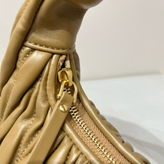 MIU MIU Wander Matelassé Nappa Leather Hobo Bag
